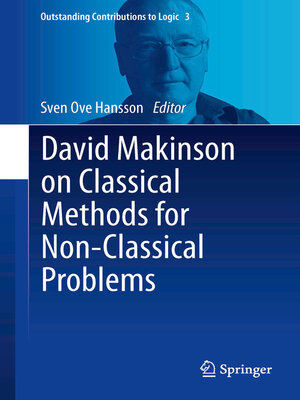 cover image of David Makinson on Classical Methods for Non-Classical Problems